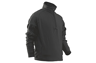 Image of Tru-Spec 24-7 Grid Fleece Pullover 94/6 Polyester/Spandex, Black, Large Regular 2426005
