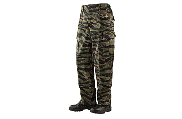 Image of TRU-SPEC BDU Pants, Cotton Ripstop - Men's, Original Vietnam Tiger Stripe, Waist Small, Long, 1593023