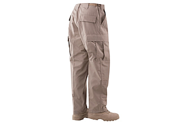 Image of TRU-SPEC BDU Pants, Cotton Ripstop - Men's, Khaki, Waist 36-38 in, Long, 1541025