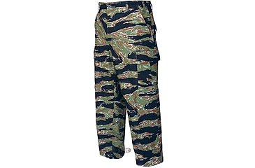 Image of TRU-SPEC BDU Pants, Cotton Ripstop - Men's, Original Vietnam Tiger Stripe, Waist Small, Long, 1593023