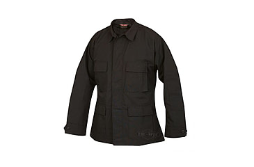 Image of Tru-Spec Polyester-Cotton Ripstop BDU Jacket - Men's, Black, Extra Large, Long Length 1320026