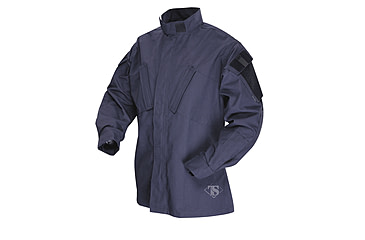 Image of Tru-Spec TAC T.R.U.Shirts 50/50 Nylon/Cotton Rip-Stop, Navy, Medium Regular 1387004