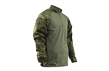 Image of TRU-SPEC 1/4 Zip Tactical Response Shirt - Men's, Extra Large, Long, MultiCam Tropic/Olive Drab, 2537026