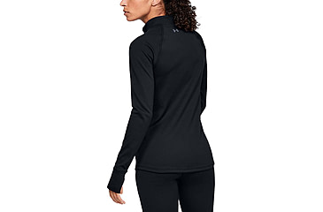 Image of Under Armour ColdGear 4.0 1/2 Zip Active Top - Womens, Black, Large, 1343319001LG