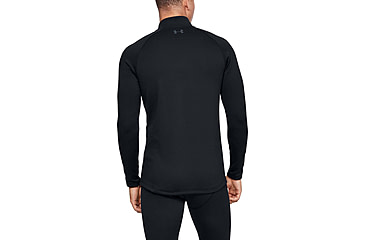 Image of Under Armour ColdGear Base 4.0 1/4 Zip Long Sleeve Top - Mens, Black, 2X-Large, 13432420012X