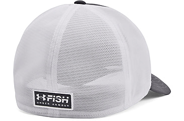 Image of Under Armour Fish Hunter Mesh Cap - Mens, Pitch Gray/White, Medium/Large, 1376716012M-L