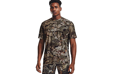 Image of Under Armour Iso-Chill Brushline Short Sleeve Shirt - Mens, UA Forest All Season Camo, Medium, 1361310994MD