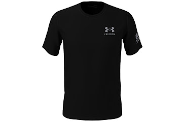 Image of Under Armour New Freedom Flag T-Shirt - Mens, Black / Steel, 2XL, 13708100022X