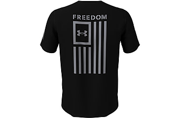 Image of Under Armour Freedom Flag T-Shirt - Men's, Black/Steel, 2XL, 13708100022X