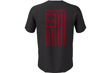 Image of Under Armour Freedom Flag T-Shirt - Men's, Charcoal Medium Heather, 2XL, 13708100192X