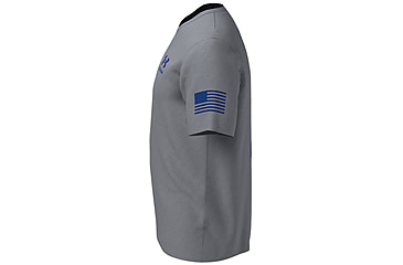 Image of Under Armour New Freedom Flag T-Shirt - Mens, Steel Medium Heather / Royal, 2XL, 13708100362X