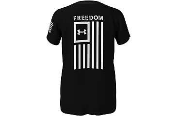 Image of Under Armour New Freedom Flag T-Shirt - Womens, Black, Extra Large, 1370814001XL