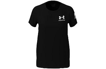 Image of Under Armour Freedom Flag T-Shirt - Women's, Black, Extra Large, 1370814001XL