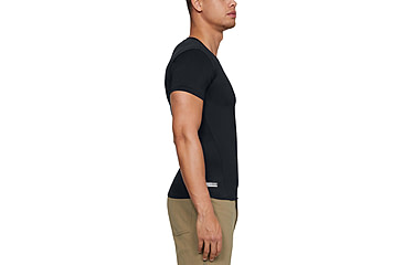 Image of Under Armour Tactical HeatGear Compression V-Neck T-Shirt - Mens, Black, Large, 1216010001LG