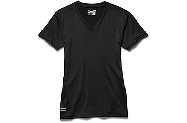 Image of Under Armour Tactical HeatGear Compression V-Neck T-Shirt - Mens, Black, Large, 1216010001LG