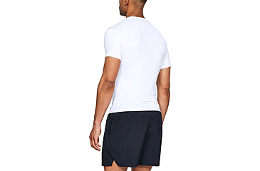 Image of Under Armour Tactical HeatGear Compression V-Neck T-Shirt - Mens, White, 3X-Large, 12160101003X