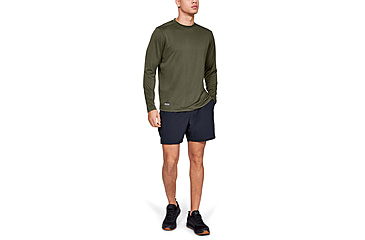 Image of Under Armour Tactical UA Tech Long Sleeve T-Shirt - Mens, Marine OD Green, Large, 1248196390LG
