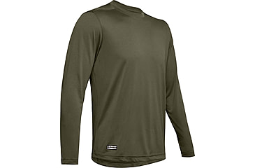 Image of Under Armour Tactical UA Tech Long Sleeve T-Shirt - Mens, Marine OD Green, Large, 1248196390LG