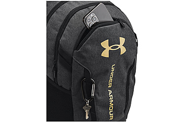 Image of Under Armour Ua Hustle 6.0 Backpack, Black Full Heather/black - 1384672005OSFM