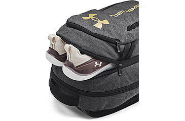 Image of Under Armour Ua Hustle 6.0 Backpack, Black Full Heather/black - 1384672005OSFM