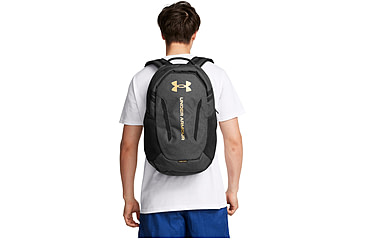 Image of Under Armour Ua Hustle 6.0 Backpack, Black Full Heather/black - 1384672005OSFM