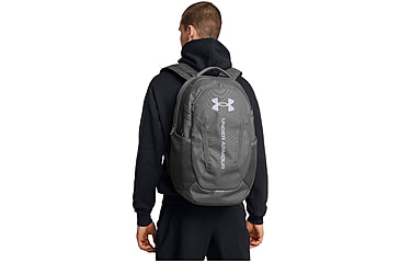 Image of Under Armour Ua Hustle 6.0 Backpack, Castlerock/steel - 1384672025OSFM
