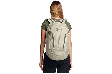 Image of Under Armour Ua Hustle 6.0 Backpack, Khaki Base/khaki Base/taupe Dusk - 1384672289OSFM