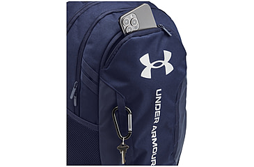 Image of Under Armour Ua Hustle 6.0 Backpack, Midnight Navy/midnight Navy/metallic Silver - 1384672411OSFM