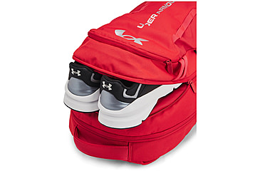 Image of Under Armour Ua Hustle 6.0 Backpack, Red/red - 1384672600OSFM