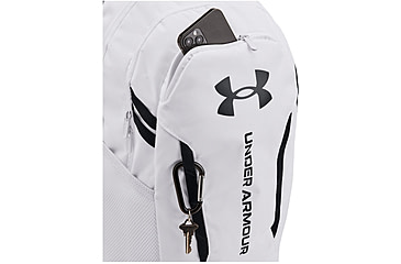 Image of Under Armour Ua Hustle 6.0 Backpack, White/white/black - 1384672100OSFM