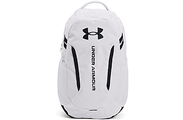 Image of Under Armour Ua Hustle 6.0 Backpack, White/white/black - 1384672100OSFM