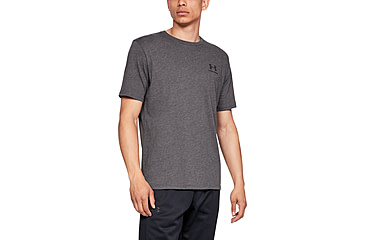 Image of Under Armour Ua Sportstyle Left Chest T-shirt, Charcoal Medium Heather - 13267990193X
