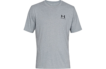 Image of Under Armour UA Sportstyle Left Chest T-Shirt - Mens, Steel Light Heather, 3X-Large, 13267990363XL
