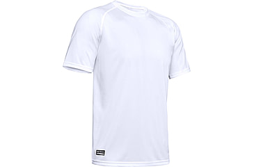 Image of Under Armour UA Tactical Tech Short Sleeve T-Shirt - Mens, White, Small, 1005684101SM