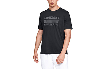 Image of Under Armour UA Team Issue Wordmark Short Sleeve Shirt - Mens, Extra Large, Black, 1329582001XL