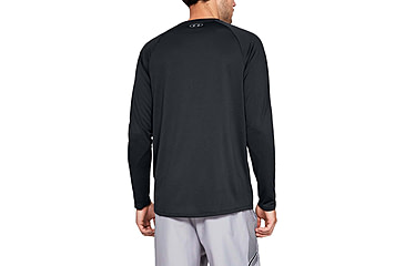 Image of Under Armour UA Tech 2.0 Long Sleeve Shirt - Mens, Black, Large, 1328496001LG