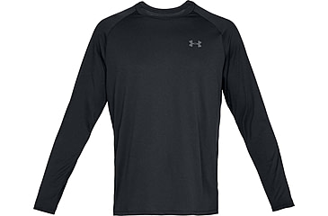 Image of Under Armour UA Tech 2.0 Long Sleeve Shirt - Mens, Black, Large, 1328496001LG