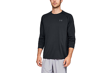 Image of Under Armour UA Tech 2.0 Long Sleeve Shirt - Mens, Black, Large, 1328496001LG
