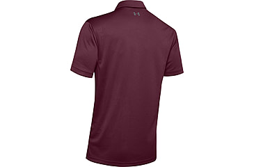 Image of Under Armour UA Tech Golf Polo Shirt - Mens, Medium, Maroon, 1290140609MD