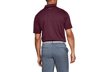 Image of Under Armour UA Tech Golf Polo Shirt - Mens, Medium, Maroon, 1290140609MD