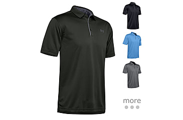 Image of Under Armour UA Tech Polos - Men's, Baroque Green, Black, Carolina Blue, Graphite, Green Citrine, Maroon