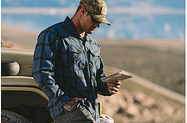 Image of Vertx Canyon River Flannel - Mens, Blue Ridge Plaid, 2XL, F1 VTX1500 BLRP 2XL