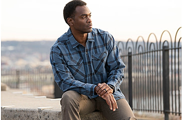 Image of Vertx Canyon River Flannel - Mens, Blue Ridge Plaid, 2XL, F1 VTX1500 BLRP 2XL