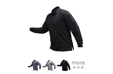 Image of Vertx Coldblack Long Sleeve Polo - Men's, Black, Grey, Light Grey, Navy, Red, Spruce Green
