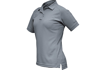Image of Vertx Coldblack Women'S Short Sleeve Polo - Women's, Lt Grey, Large F1 VTX4010P LTG LARGE