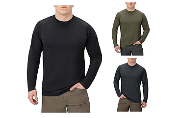 Image of Vertx Full Guard Performance Long Sleeve Shirt - Mens, It'S Black, Ranger Green, Smoke Grey
