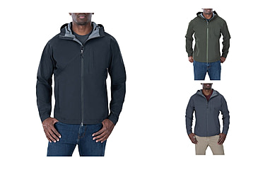 Image of Vertx Fury Hardshell Jacket - Men's, Black, Rudder Green, Tarmac