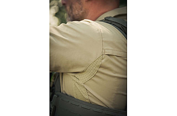Image of Vertx Fusion Flex Long Sleeve Shirt, Desert Tan - VTX8240DT2XLLONG