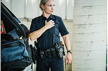 Image of Vertx Fusion Flex Short Sleeve Shirt, Black - VTX8230WBK2XLNA