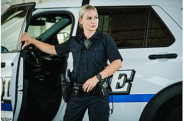 Image of Vertx Fusion Flex Short Sleeve Shirt, Black - VTX8230WBK2XLNA